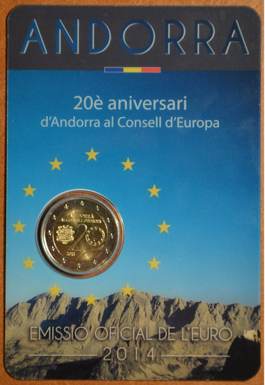 2 Euro Andorra 2014 - Európska rada  (BU karta)