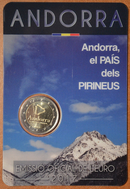 2 Euro Andorra 2017 - Pyrenejská krajina (BU karta)