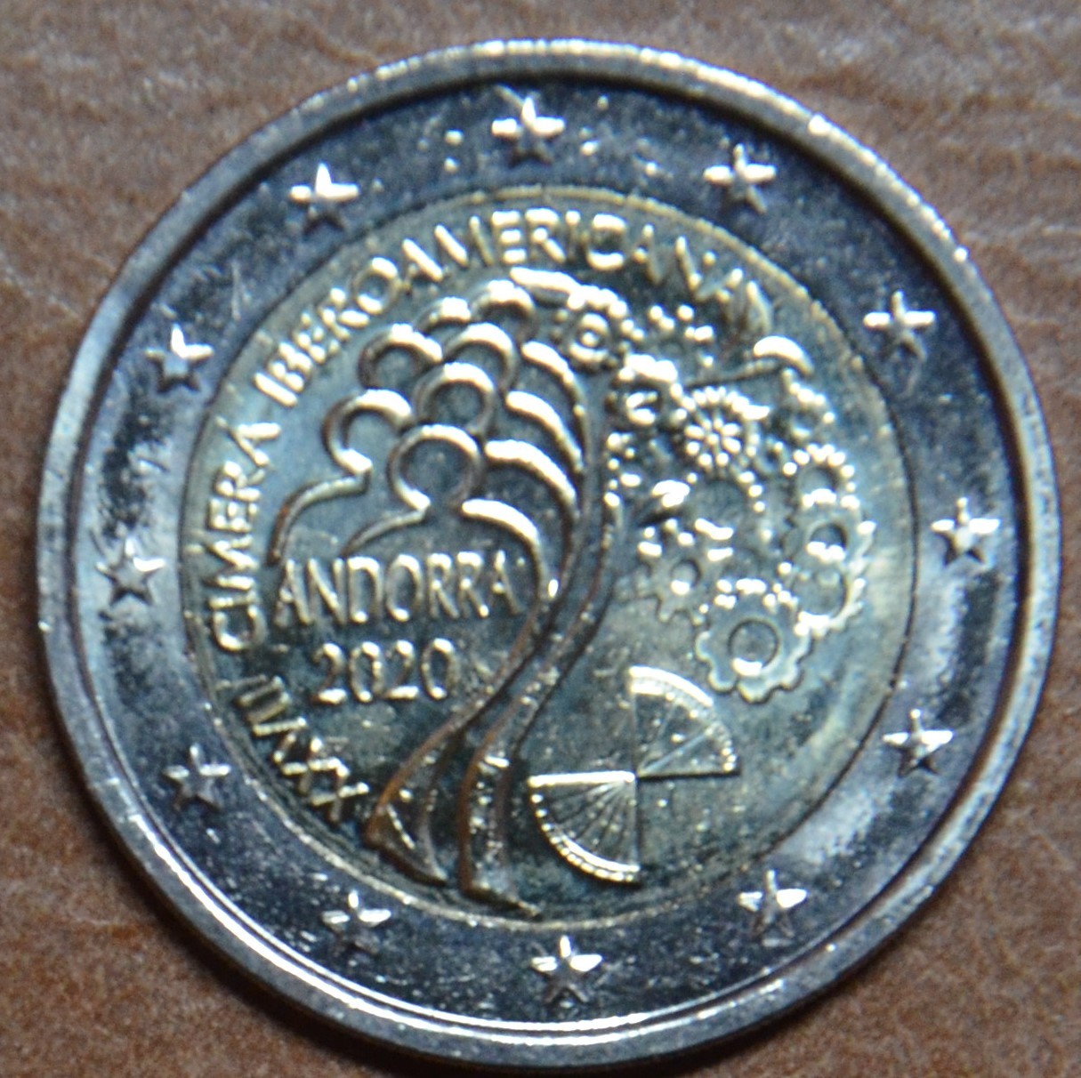 2 Euro Andorra 2020 - 27. iberoamerický samit v Andorre (UNC)