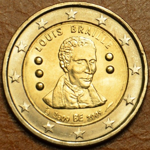 2 Euro Belgicko 2009 - 200. výročie narodenia Louisa Brailla (UNC)
