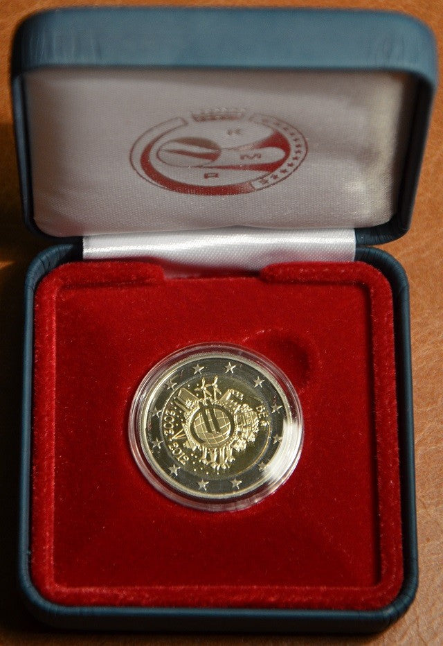 2 Euro Belgicko 2012 - 10. výročia vzniku Eura (Proof)