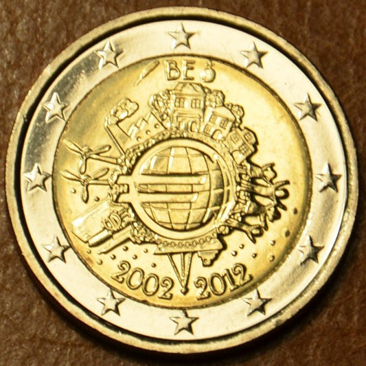 2 Euro Belgicko 2012 - 10. výročia vzniku Eura (UNC)