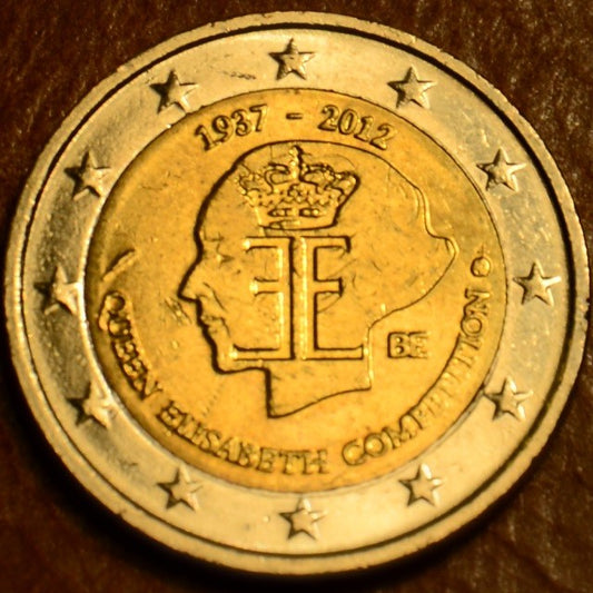 2 Euro Belgicko 2012 - 75. výročie hudobnej súťaže Královnej Alžbety (UNC)