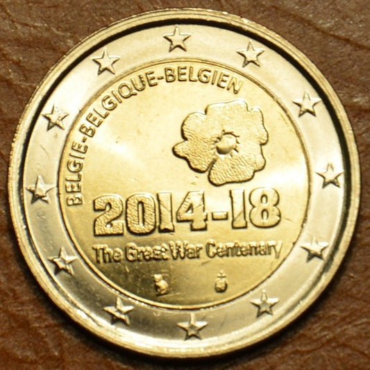 2 Euro Belgicko 2014 - 100. výročie prvej svetovej vojny (UNC)