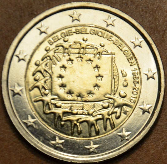 2 Euro Belgicko 2015 - 30 rokov Europskej vlajky  (UNC)