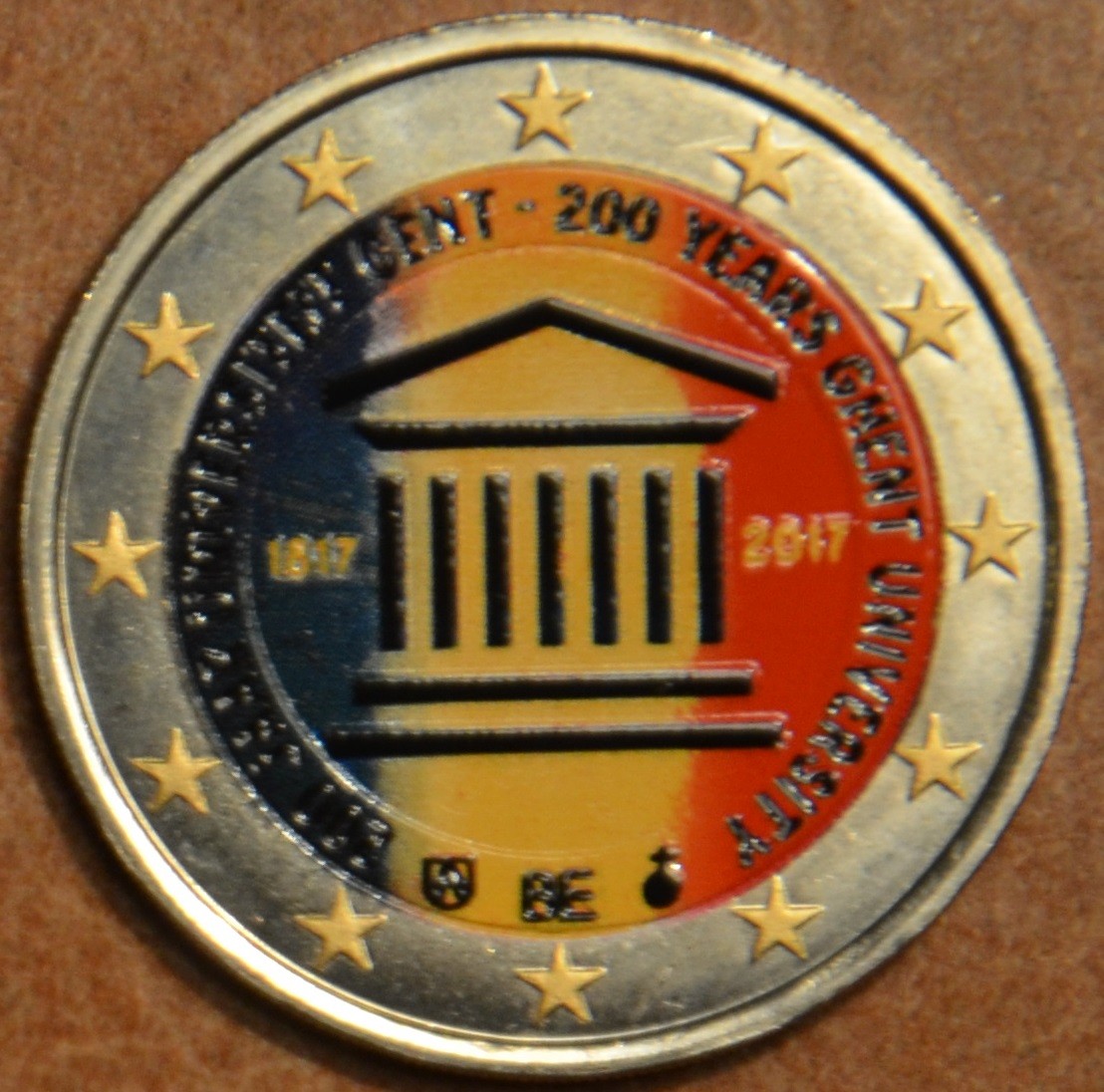 2 Euro Belgicko 2017 - Univerzita v Gente (farebná UNC)