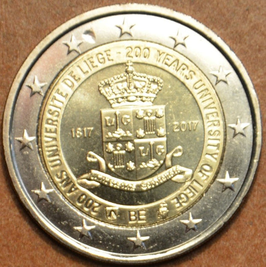 2 Euro Belgicko 2017 - Univerzita v Liege (UNC)