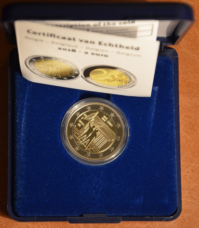 2 Euro Belgicko 2018 - 1968 (Proof)