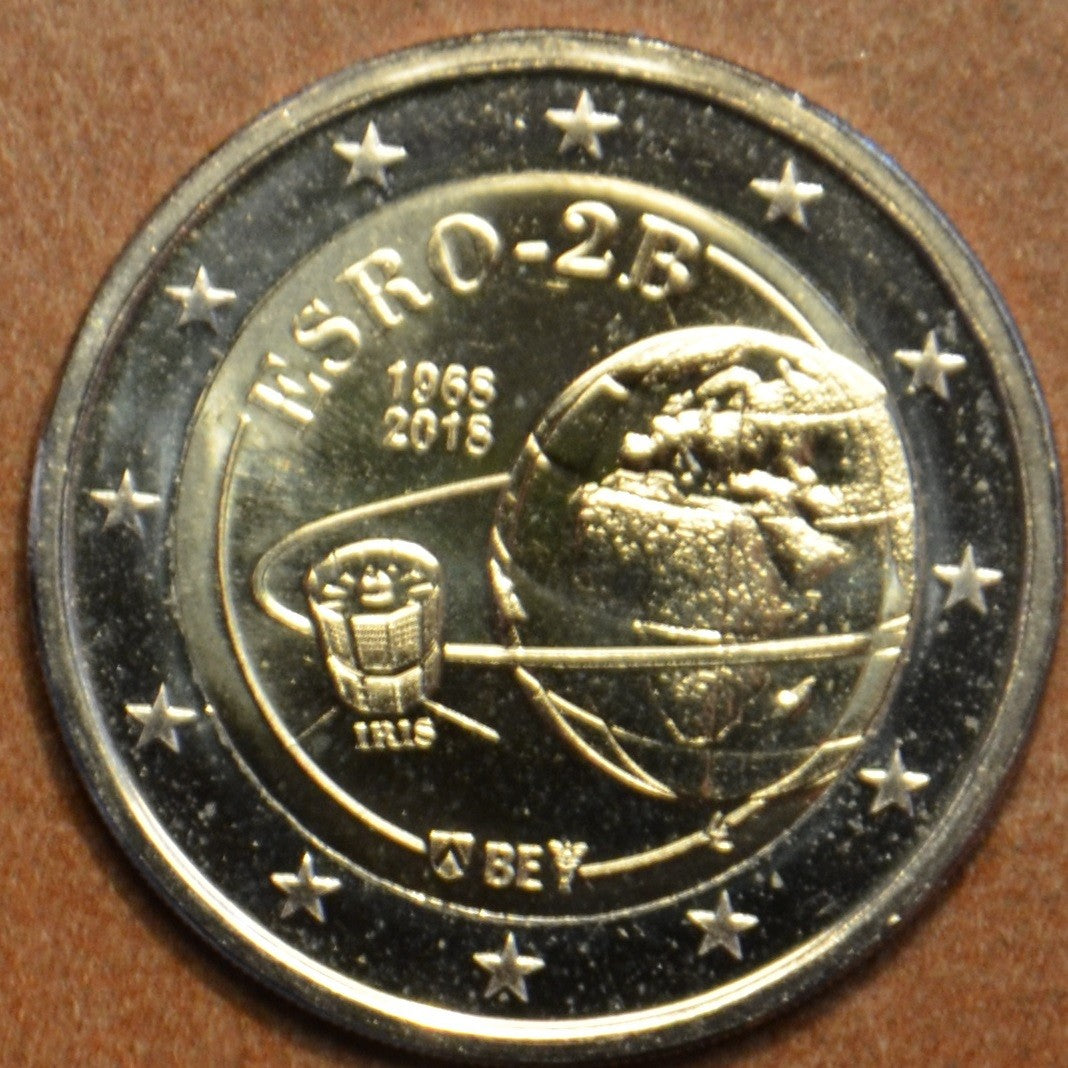 2 Euro Belgicko 2018 - 50 . výročie satelitu ESRO-2B (UNC)