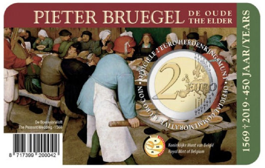 2 Euro Belgicko 2019 - Pieter Bruegel (BU - francúzska strana)