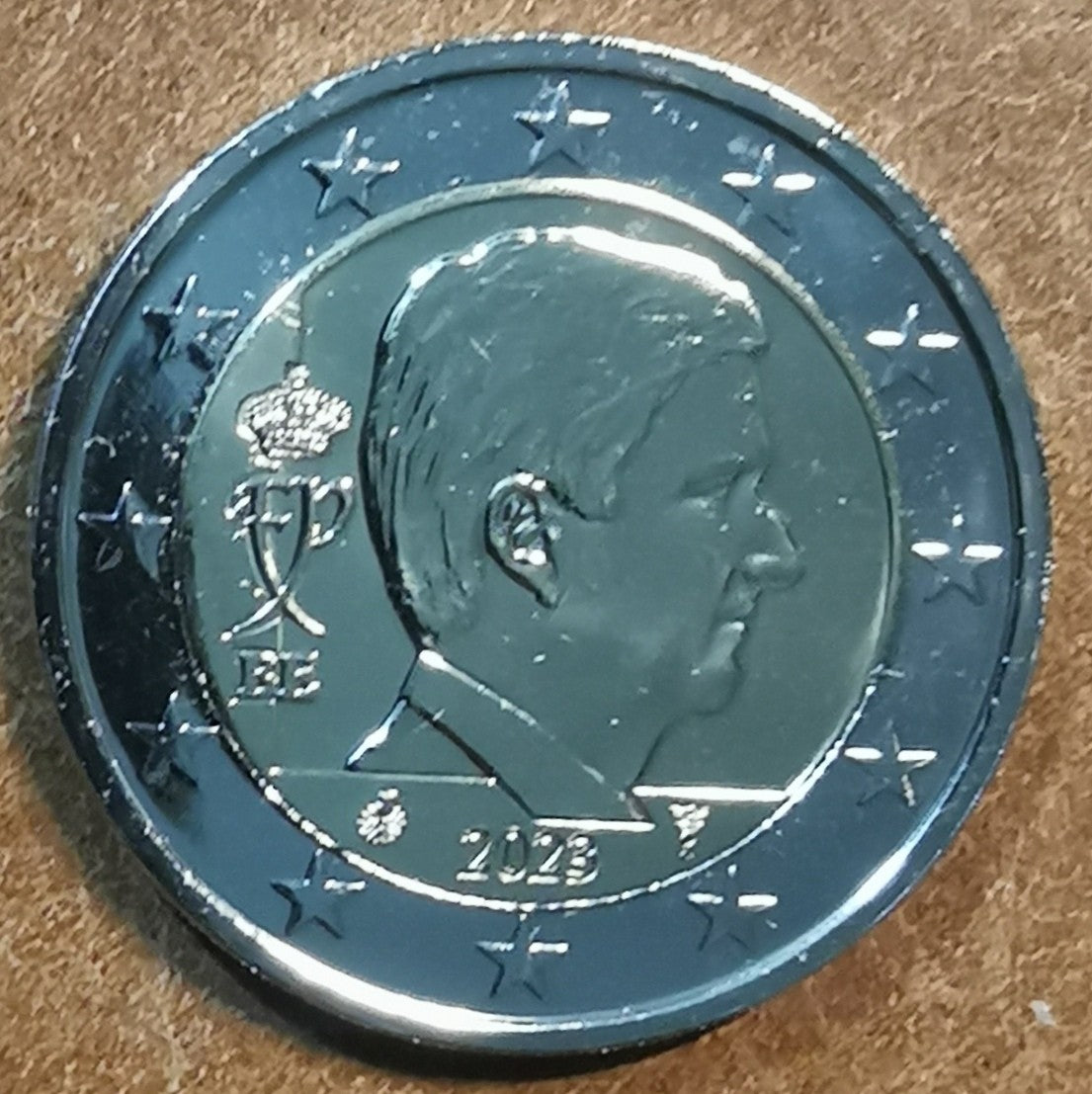 2 Euro Belgicko 2023 - Kráľ Filip (UNC)