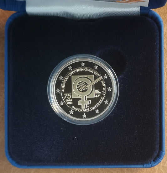 2 Euro Belgicko 2023 - Volebné právo žien (Proof)