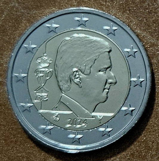 2 Euro Belgicko 2024 - Kráľ Filip (UNC)