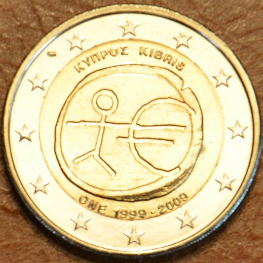 2 Euro Cyprus 2009 - 10. výročie hospodárskej a menovej únie  (UNC)