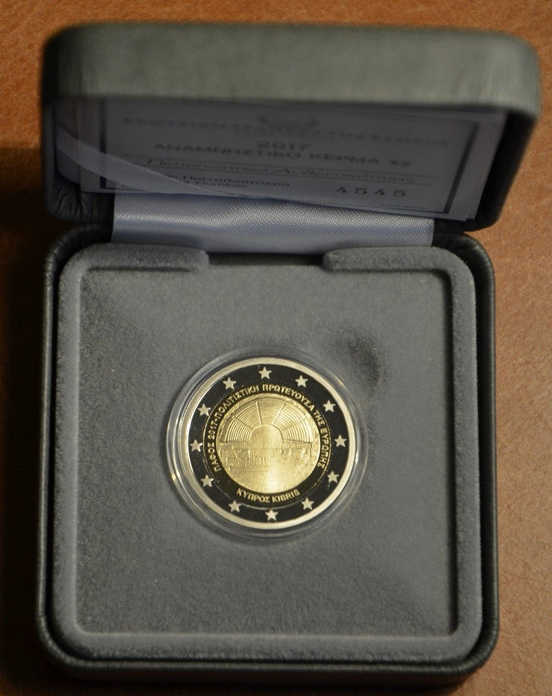 2 Euro Cyprus 2017 - Pafos - mesto kultúry (Proof)