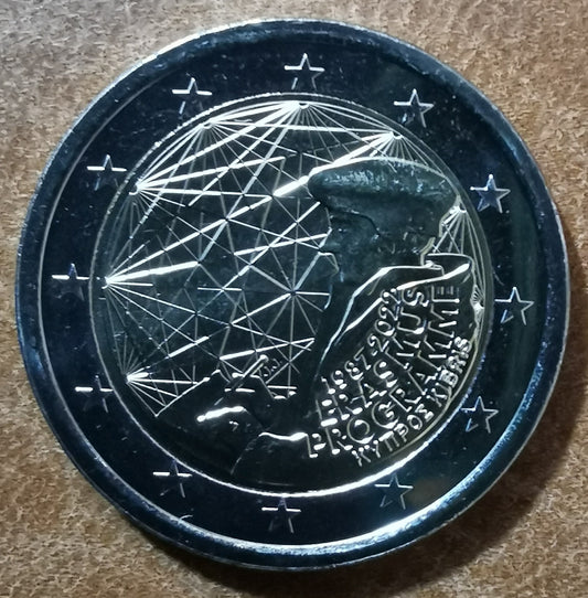 2 Euro Cyprus 2022 - Erasmus program - 35. výročie vzniku (UNC)