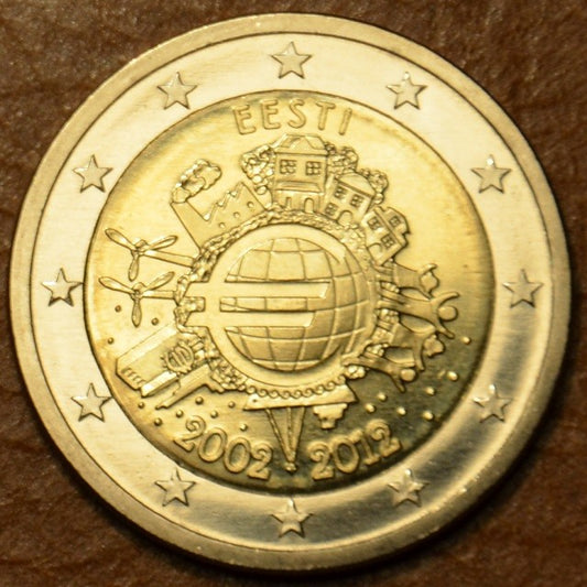 2 Euro Estónsko 2012 - 10. výročia vzniku Eura (UNC)