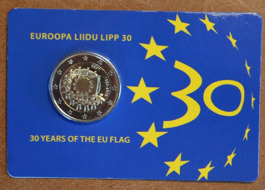 2 Euro Estónsko 2015 - 30 rokov Europskej vlajky  (BU karta)