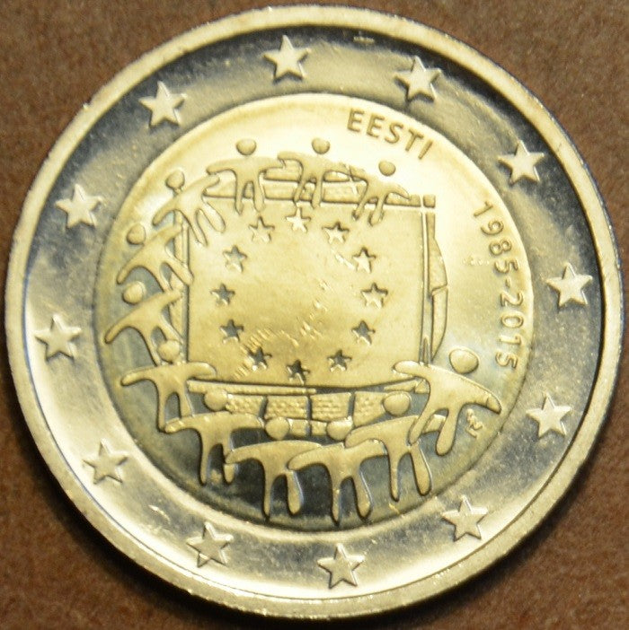 2 Euro Estónsko 2015 - 30 rokov Europskej vlajky  (UNC)