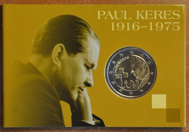 2 Euro Estónsko 2016 - Paul Keres (BU karta)