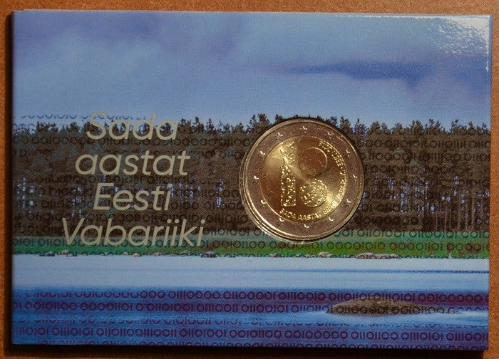 2 Euro Estónsko 2018 - Sté výročie nezávislosti Estónska (BU karta)