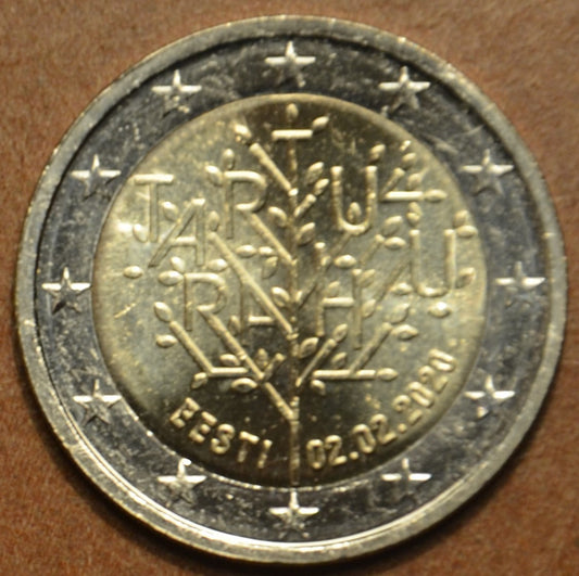 2 Euro Estónsko 2020 - 100. výročie mierovej zmluvy s Ruskom (UNC)