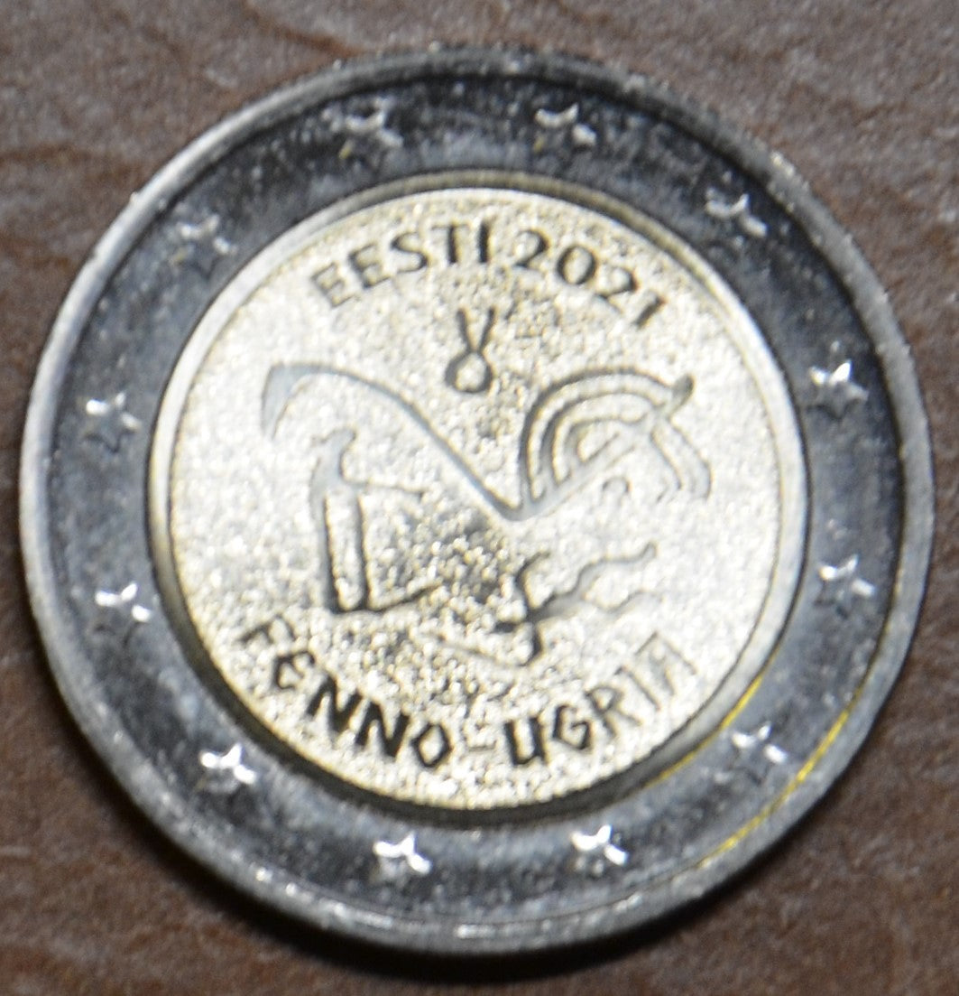 2 Euro Estónsko 2021 - Ugrofínski ľudia (UNC)