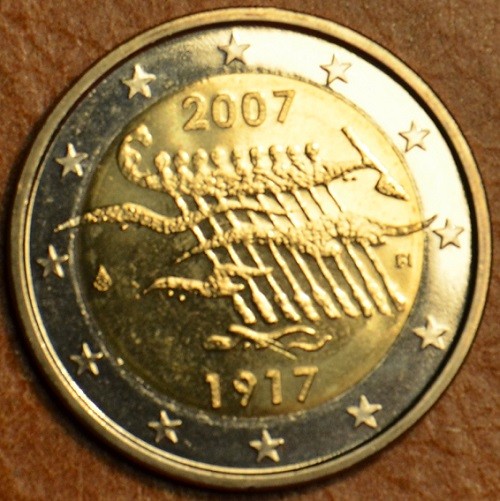 2 Euro Fínsko 2007 - 90. výročie nezávislosti Fínska (UNC)
