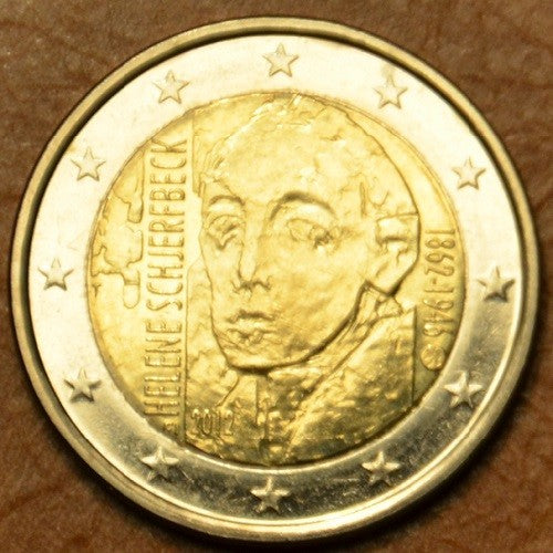 2 Euro Fínsko 2012 - 150. výročie narodenia Helene Schjerfbecka  (UNC)
