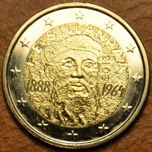 2 Euro Fínsko 2013 - 125. výročie narodenia Frans Eemil Sillanpaa (UNC)