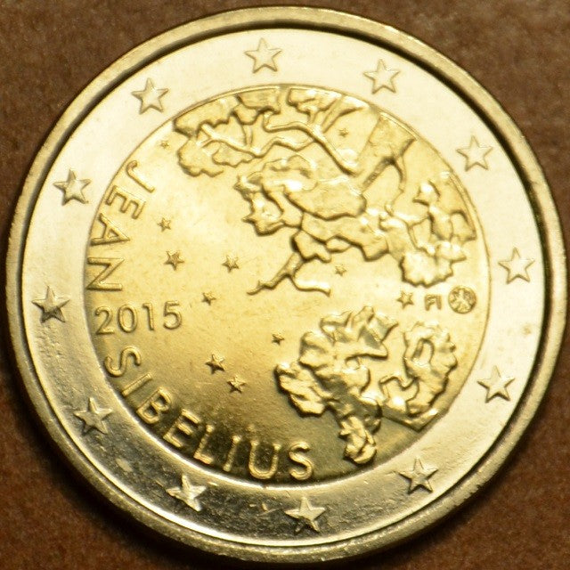 2 Euro Fínsko 2015 - Jean Sibelius (UNC)