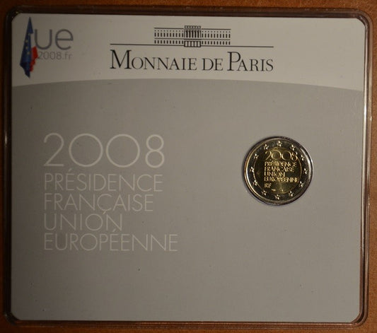 2 Euro Francúzsko 2008 - Predsedníctvo EÚ (BU karta)