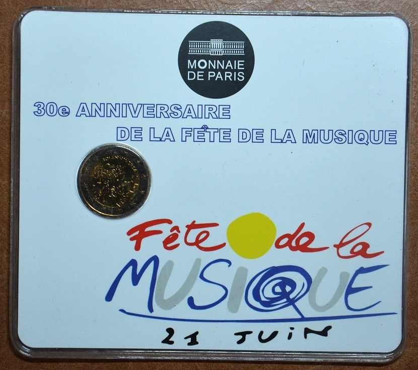 2 Euro Francúzsko 2011 - 30. výročie dňa hudby (BU karta)