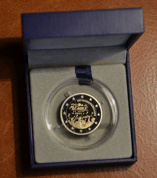 2 Euro Francúzsko 2011 - 30. výročie dňa hudby (Proof)