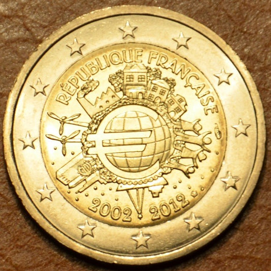 2 Euro Francúzsko 2012 - 10. výročia vzniku Eura (UNC)