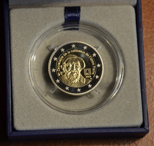 2 Euro Francúzsko 2012 -100. výročie narodenia Abbé Pierre (Proof)