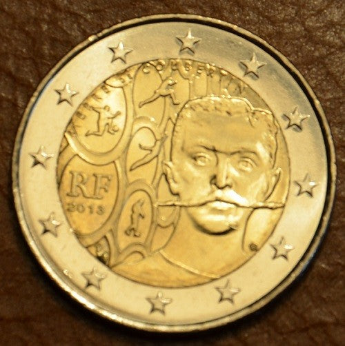 2 Euro Francúzsko 2013 - 150. výročie narodenia Pierre de Coubertin (UNC)