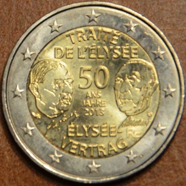2 Euro Francúzsko 2013 - 50 rokov Elizejskej zmluvy  (UNC)