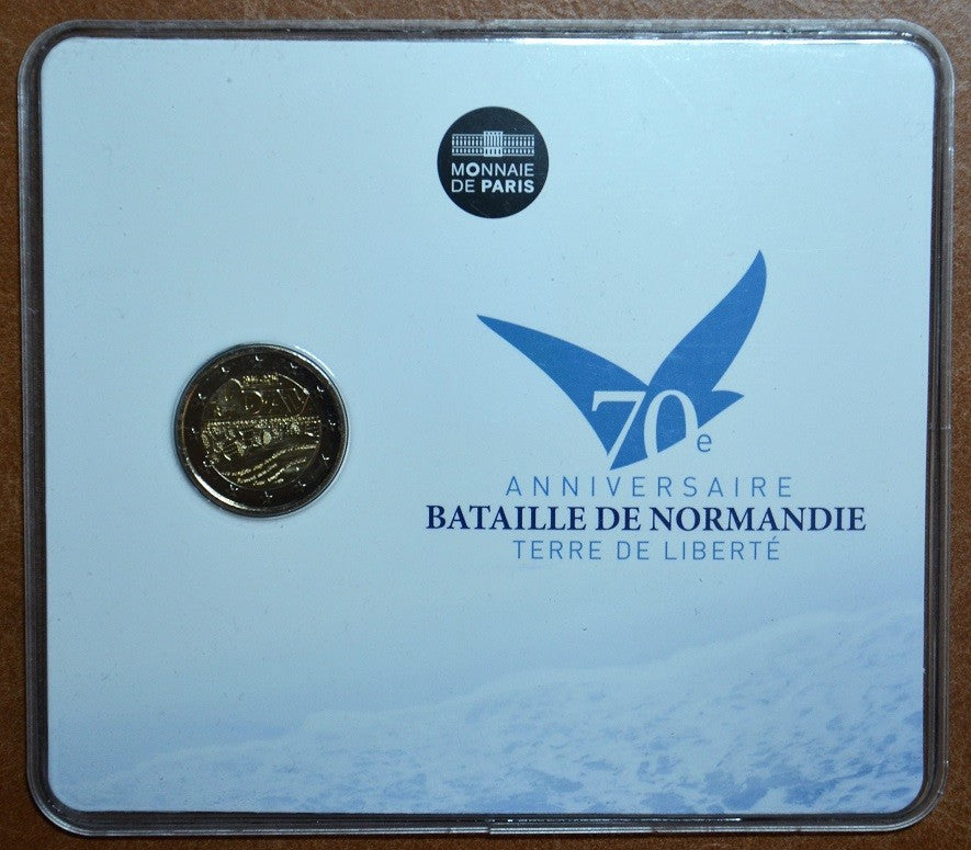 2 Euro Francúzsko 2014 - 70. výročie dňa "D" (BU karta)