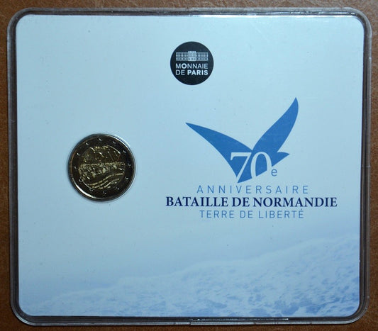 2 Euro Francúzsko 2014 - 70. výročie dňa "D" (BU karta)