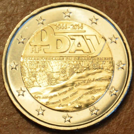 2 Euro Francúzsko 2014 - 70. výročie dňa "D" (UNC)