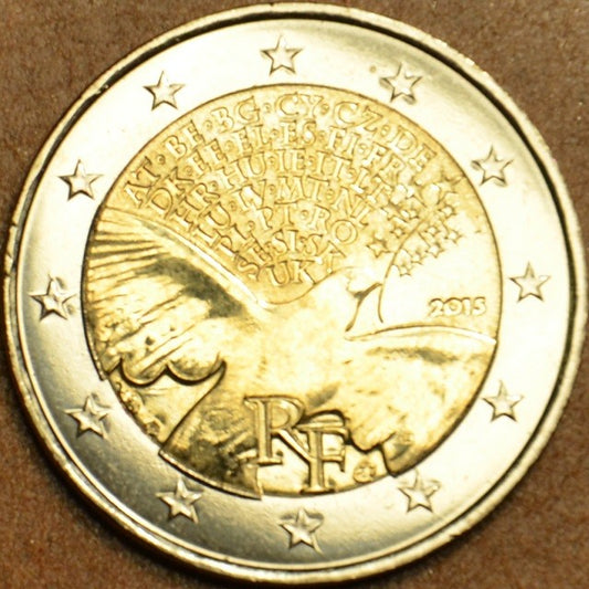 2 Euro Francúzsko 2015 - Mier v Európe (UNC)