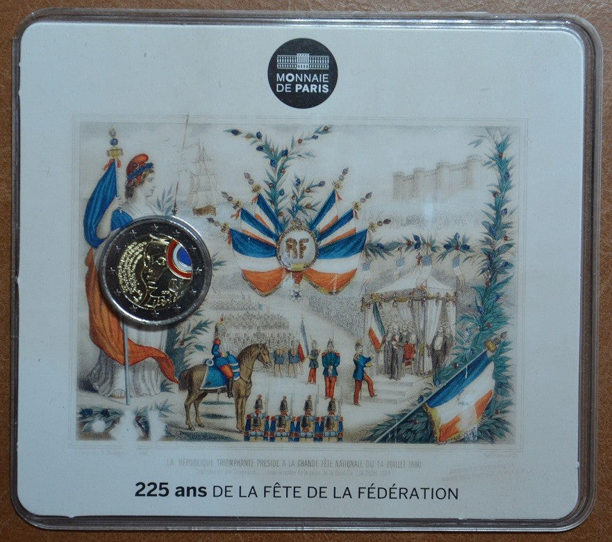2 Euro Francúzsko 2015 - Sviatok federácie (BU karta)