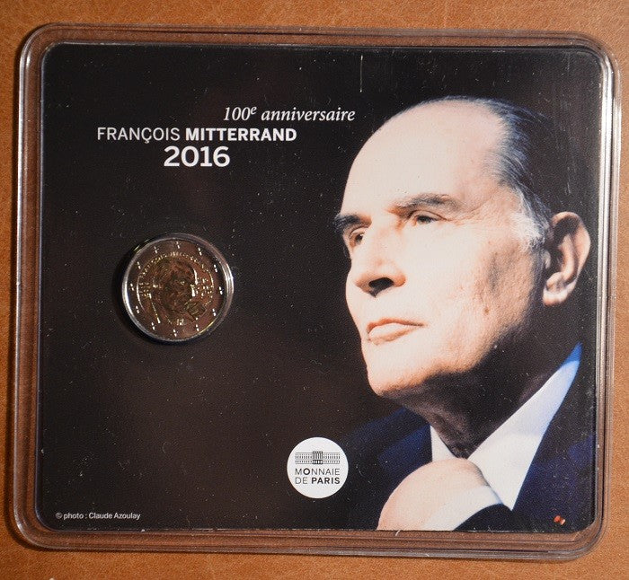 2 Euro Francúzsko 2016 - Francois Mitterrand (BU karta)
