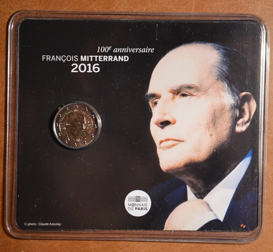 2 Euro Francúzsko 2016 - Francois Mitterrand (BU karta)