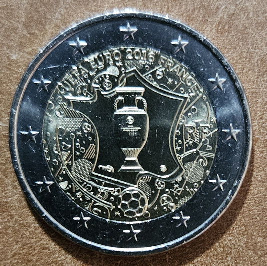 2 Euro Francúzsko 2016 - UEFA (UNC)