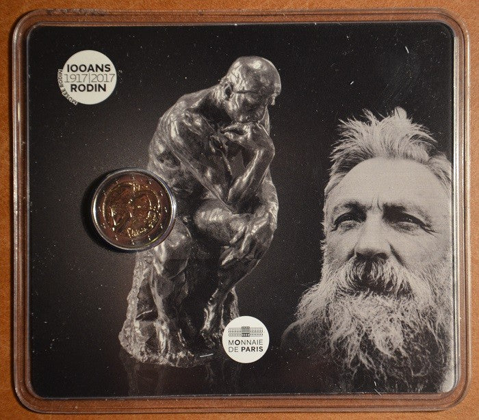 2 Euro Francúzsko 2017 - Auguste Rodin (BU karta)