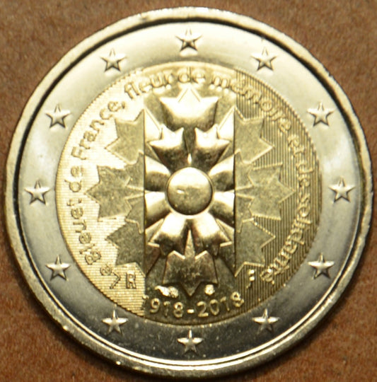 2 Euro Francúzsko 2018 - Bleuet de France (francúzska nevädza) (UNC)
