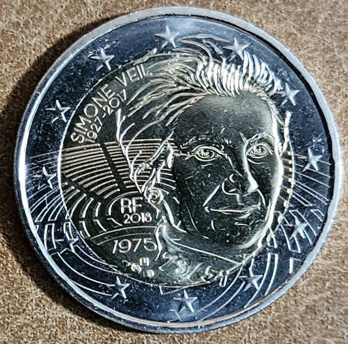2 Euro Francúzsko 2018 - Simone Veil (UNC)