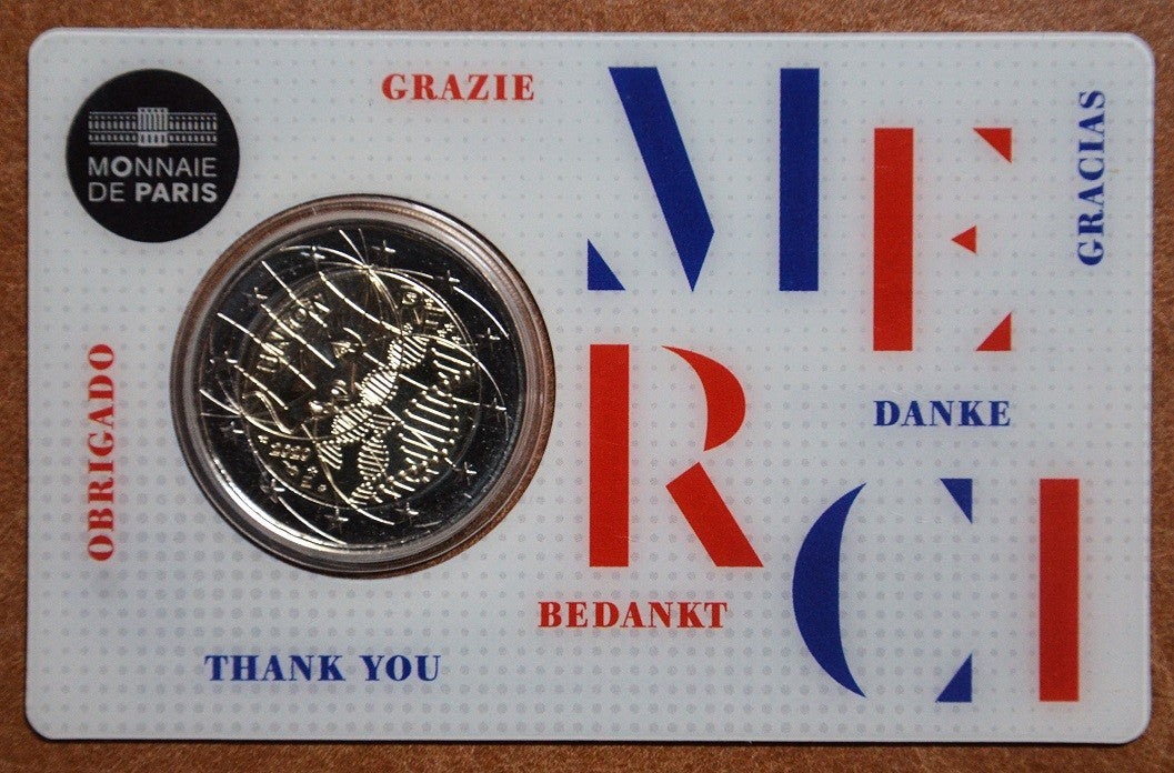 2 Euro Francúzsko 2020 - Zdravotný výskum: Merci (BU karta)